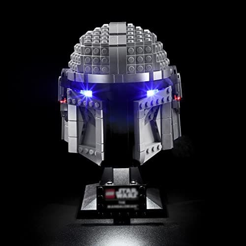 BRIKSMAX Kit d’éclairage à LED pour Lego Le Casque du Mandalorien - Compatible with Lego 75328 Blocs de Construction Modèle- Pas inclure l’Ensemble Lego