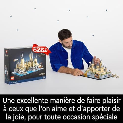 LEGO Harry Potter Le Château et Le Domaine de Poudlard, Grande Maquette à Construire pour Adultes, Incluant Les Lieux Iconiques : Tour d'Astronomie, Grande Salle, Chambre des Secrets et Autres 76419