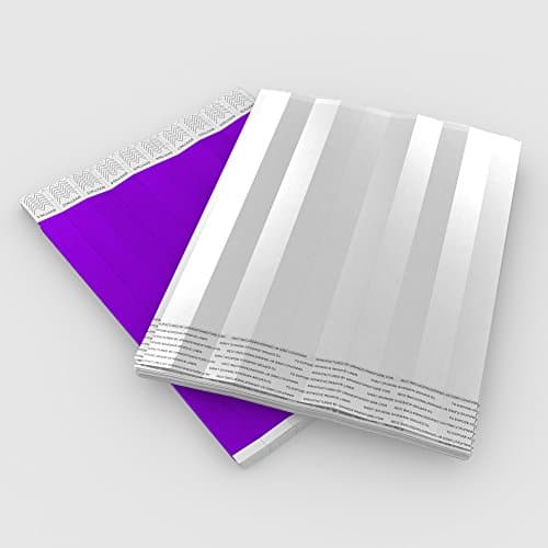 Bracelets d’admission GA Event Solutions en Tyvek, 500 pièces, violet