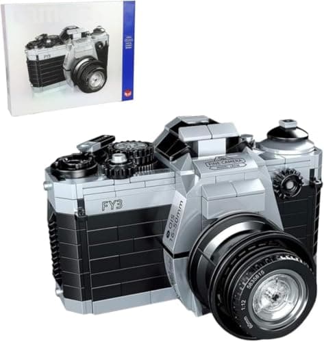 Bloc de Construction rétro Classique, 405 Pièces Kit de Construction de Briques de Caméra Numérique, Cadeau pour Garçons et Filles Dès 9 Ans, Non Compatible avec Les Grandes Marques