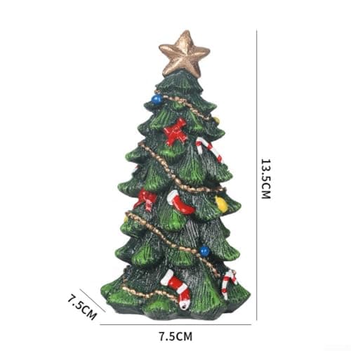 Décoration de sapin de Noël miniature unique en résine (13 cm)