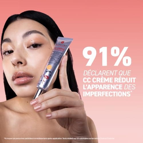 Erborian - CC Crème à la Centella Asiatica - Maquillage et Soin Illuminateur de Teint Haute Définition pour Visage - Protection Solaire SPF 25 - Soin Cosmétique Coréen - Clair 45 ml