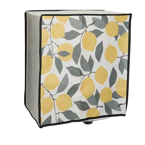 kwmobile Housse Compatible avec TM6 - Housse de Protection intégrale pour Robot de Cuisine - Jaune-Vert-Beige