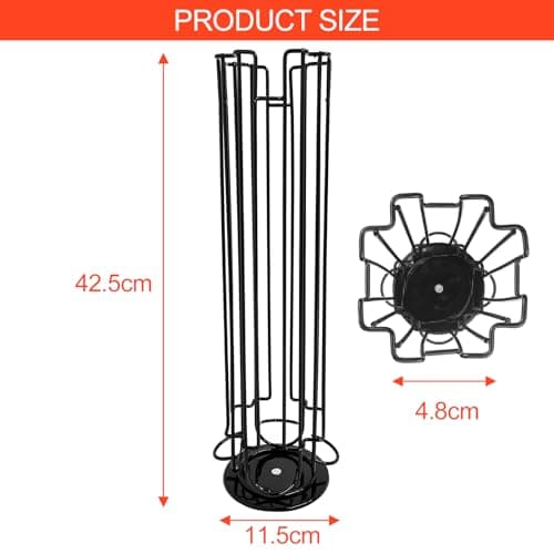 Lectorias Supports pour 32 Capsules de Café , Porte Rangement pour Dolce Gusto Capsules de Café, Distributeur de Capsules, 360 Degrés Rotable Range Coffee Capsule Stands, Support de Rangement Dosette