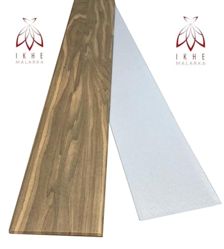 I K H E MALARKA Lot de 12 panneaux de plafond en polystyrène, aspect bois, panneaux muraux, décors, imitation bois, revêtement mural, 3 mm d'épaisseur - 100 x 16,7 cm - 2 m2 - Panneau imprimé 104