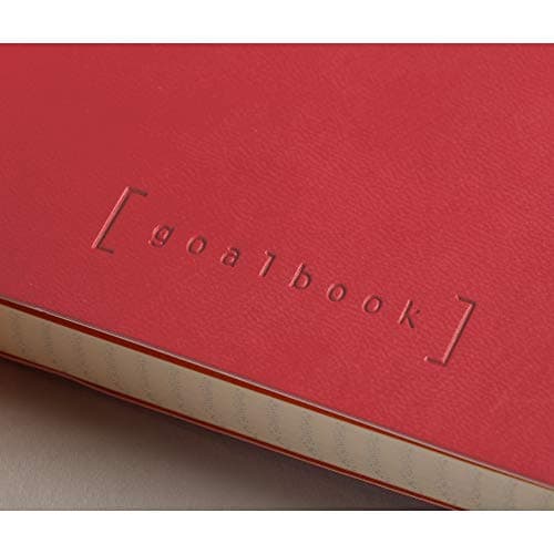 RHODIA 117773C - Carnet Souple Bullet Journal Goalbook Coquelicot - A5 14,8 x 21 cm - Petits Carreaux - 240 pages - Papier Clairefontaine Ivoire 90 g/m - 2 Rubans - Couverture Simili Cuir