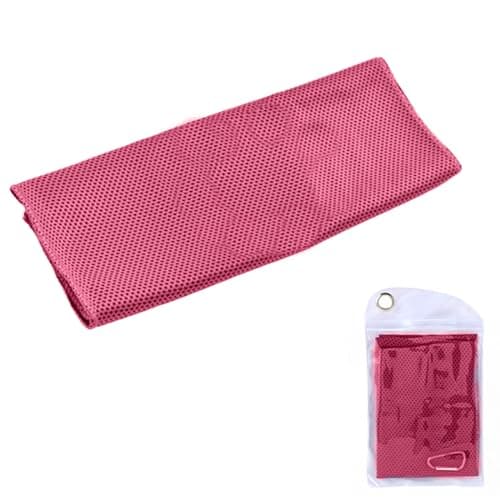 LuLiyLdJ Rouge Serviette Rafraichissante, Serviette de Refroidissement en Microfibre, Cooling Towel pour Fitness Gym Yoga