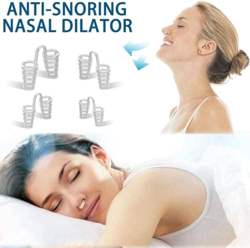 Anti Ronflement Anti Ronflement Efficace Puissant Ecarteur Nasal Anti Ronflement et Langue en Silicone Dilatateur Nasal ApnÉE Du Sommeil Orthese Anti Ronflement Dispositifs Anti Ronflement Sport