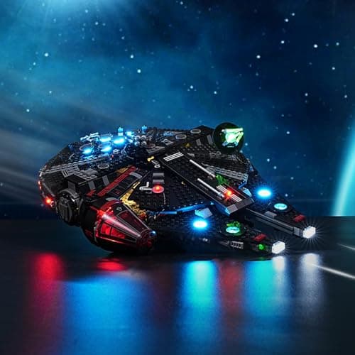 BRIKSMAX 2.0 Kit d'éclairage LED pour Lego Le Faucon Noir – Éclairage LED innovant compatible avec Lego Star Wars 75389 – Ensemble Lego non inclus