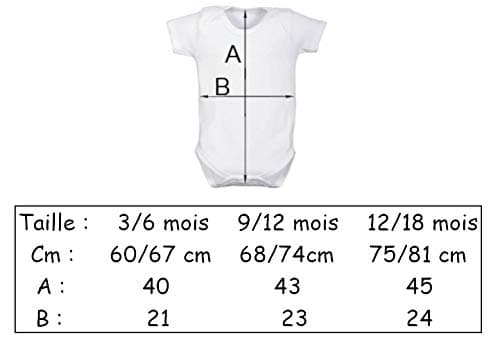 Body bébé ou tee-shirt enfant personnalisable – Ajoutez votre message ou prénom | Cadeau original personnalisé pour naissance, anniversaire, baby shower (Message au choix)