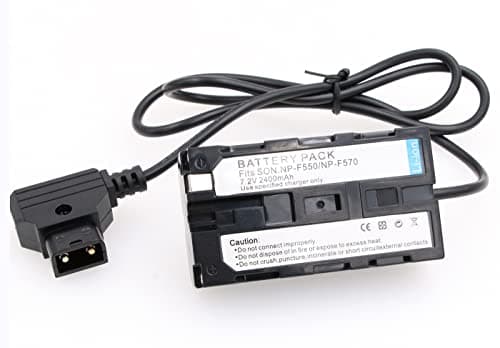 ZBLZGP D-tap NP-F970 Alimentation factice pour moniteur Atomos Shogun Ninja V Inferno