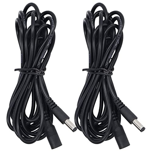 9,5 Pieds/2,9 mètres LED Rallonge de lumière Solaire Câble Universel DC12V 24V 2A Courant Max pour la Surveillance de la Connexion électrique Lampes solaires