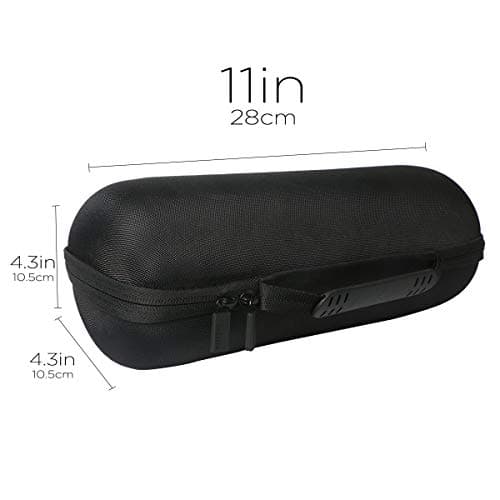 co2CREA Dur Étui de Voyage Rigide Housse Cas pour JBL Charge 4 / JBL Charge 5 Enceinte Bluetooth Portable(boîte Seule)(Noir)