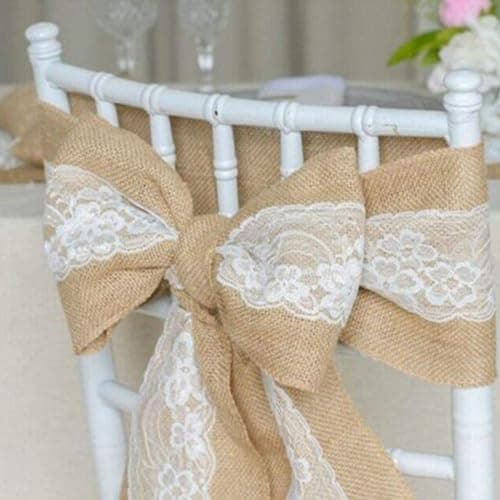 DAHI Lot de 7 rouleaux de ruban en toile de jute naturelle Ruban Hessois14 m ,Vintage Toile de Jute Naturelle- artisanat,Ruban de jute vintage, mariage, fête, Noël