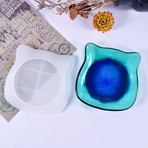 Voyyphixa Moule Plateau Silicone Résine Époxy Resin Tray Mold Moulage Boite a Bijoux Moule Résine pour DIY Assiette De Fruits Stockage de Bijoux Boite de Bonbons Rangement (Plateau de fruits)