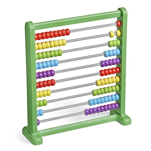 Learning Resources Boulier recto verso, boulier en plastique qui change de couleur pour enfants, maths avec des perles à compter pour enfants, boulier, jouet pour compter (jeu de 1), 3+