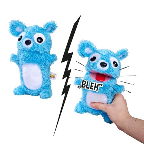 Simba ScreamerZ - 105953331 - Ours en Peluche avec Sons Amusants - pour Les Enfants à partir de 5 Ans, Approx. 30 cm, Bleue