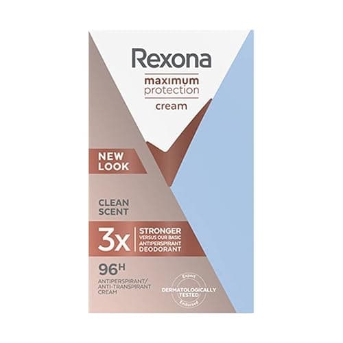 REXONA - Déodorant Femme Clean Scent - Stick Anti-transpirant - 3x plus efficace contre la transpiration - Protection 96h - 45ml