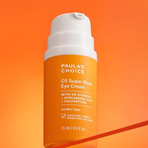 Paula's Choice Crème Contour Yeux C5 SUPER BOOST - Traitement des Yeux Vitamine C Illumine la Peau - Ciblez les Taches Brunes & Ridules - Tous Types de Peaux - 15 ml