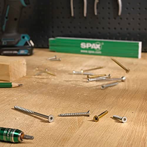 SPAX Vis universelle, 3,5 x 40 mm, 180 pièces, filetage partiel, tête fraisée, T-STAR plus T20, 4CUT, WIROX A9J - 8000000276699