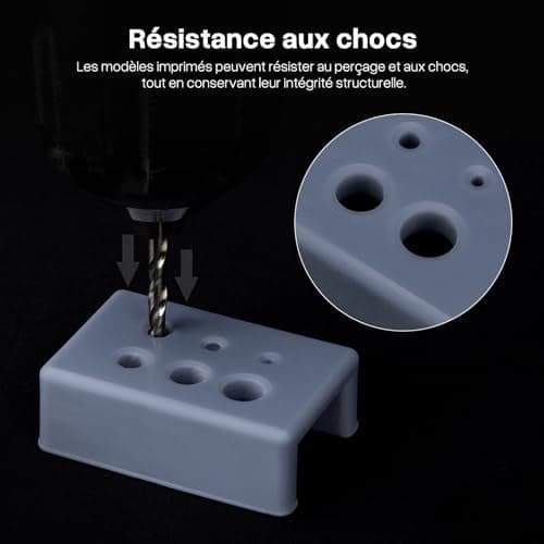 ELEGOO Résine ABS-Like 3.0 pour Impression 3D Imprimante 3D LCD MSLA DLP UV 405nm Résine Photopolymère, Haute Précision, Résistance et Ténacité Améliorées, Noir 1000G