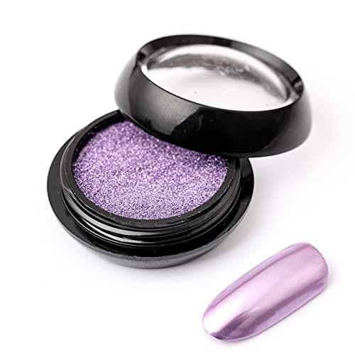 Holzsammlung 12 Couleur BoîTe Poudre à Ongles,Paillettes Ongles Effet Miroir Poudre Chrome d'Ongle,Chrome Pigments Avec Paillettes pour Décoration D'ongle#03