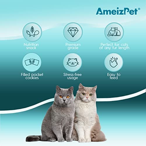 AmeizPet Friandises pour Chat Voies Urinaires - Biscuits Croustillants pour Chat Complément Alimentaire 65 g (2.3 oz)