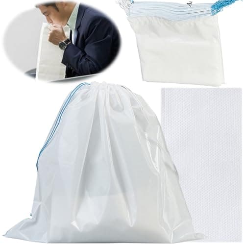 Yueser Sac Vomissement Voiture, 20 Pièces Sac à Vomi étanche Sac Vomi Zéro Odeur Sac a Vomi Voiture Enfant Sac Vomitoire Enceintes Sac de Barf Sac de Vomissement Jetable pour Voiture et Voyage 1500ml