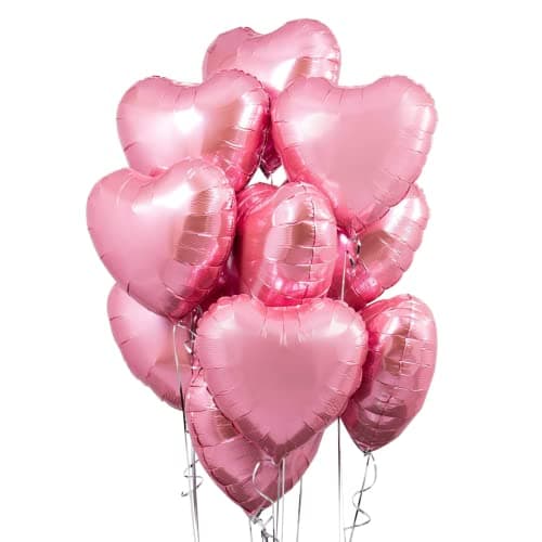 Ballon Coeur rose 20 pièces 18 Pouces baudruche en Forme de Coeur Rouge pour Anniversaire, Mariage, Saint Valentin décoration de fête de Noël