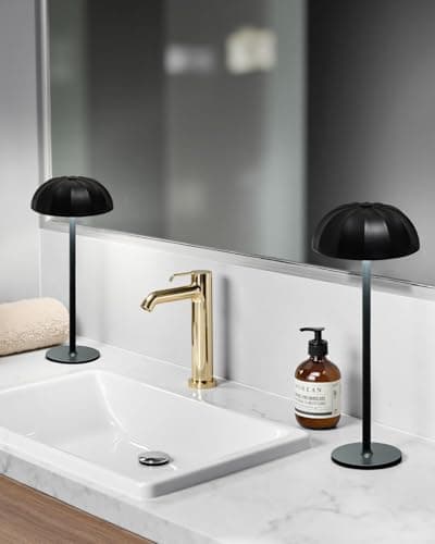 wowatt Lampe de Table Sans Fil, 3 Températures de Couleur et Gradation Continue Lampe Tactile, IP54 Lampe Exterieur Rechargeable USB, Deux Hauteurs Réglables pour Chambre à Coucher, Patio, Restaurant