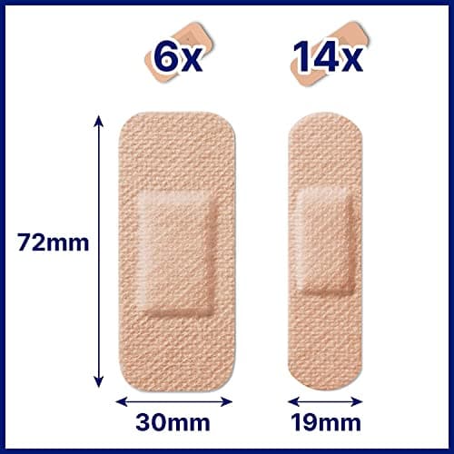 HANSAPLAST Sensitive Pansements hypoallergéniques peaux claires (1 x 20 pces), Pansements universels respirants et résistants, Pansements prédécoupés pour peaux claires