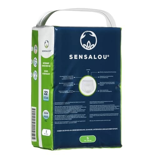 Sensalou Lot de 88 couches d'incontinence pour adultes - Taille S (88 pièces) - Pour filles et garçons - Couches culottes pour jeunes adultes - Jour Nuit