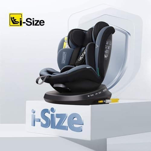 Reecle i-Size Siège Auto 360 Pivotant ISOFIX 40-150 cm, de la naissance à 12 ans (0-36 kg), ECE R129