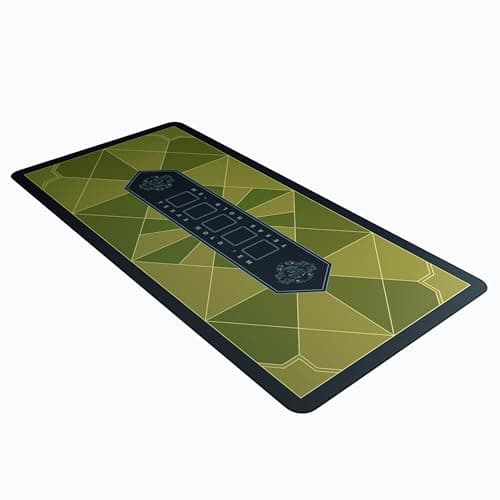 Bullets Playing Cards, Tapis de Poker Paulie Design Rectangulaire Doré 160 x 80 cm