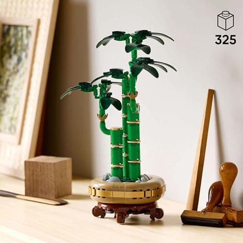 LEGO Botanique 10344 Le bambou de la chance - Plante artificielle et décoration intérieure