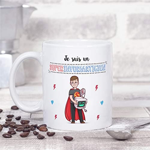 MUGFFINS Mug/Tasse Informaticien (Meilleur du Monde) - Idées Drôles Informatique