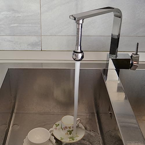 Siroflex 2510/S brise jet flexible en laiton Milady Made in Italy | Aérateur douchette chromé noir | Aérateur robinets cuisine| Robinetterie de cuisine