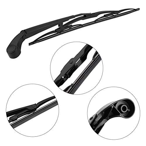 EVGATSAUTO balais d'essuie-glace, bras d'essuie-glace de lunette arrière de voiture avec ensemble complet de lame pour X5 E53 1999 2000 2001 2002 2003 2004 2005 2006 61627068076