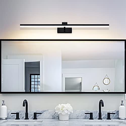 TYhogar Lampe Miroir LED Salle de Bain 80cm 3 réglages de température de couleur Murale Salle de Bain 180° Rotatif Applique Murale 1820LM 16W IP44 Intérieure Lampe pour Tableau 3000K/4500K/6000K
