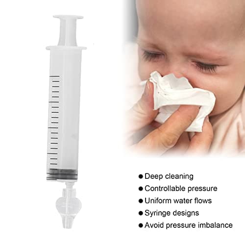 Lot de 4 pulvérisateurs de nez pour bébé - Réutilisable - 20 ml - Avec embout d'aspiration en silicone - Nettoyant nasal