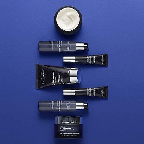 Institut Esthederm - Intensive Hyaluronic - Crème Anti Rides et Ridules - Lutte contre la Déshydratation, les Tiraillements - Pour une Peau Repulpée et Hydratée en Profondeur - Pot de 50 ml