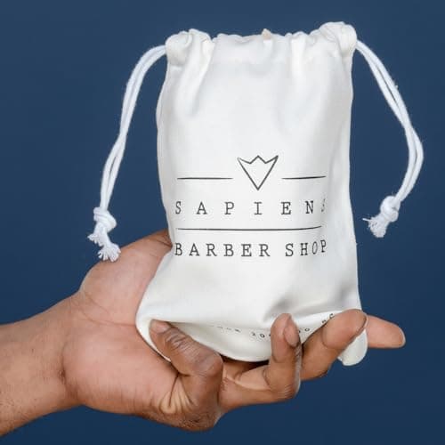 Sapiens Barbershop Kit Barbe Homme Made in France - Coffret Soin Barbe avec Huile Barbe et Baume Barbe BIO, Brosse à Barbe et Peigne, Pochette - Coffret Cadeau Homme