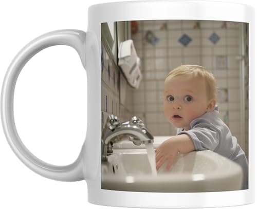 fapadjo Mug Personnalisable Photo Texte, Tasse A Cafe Personnalisée Prénom, Cadeau D'anniversaire, Souvenir, Naissance, Collègue