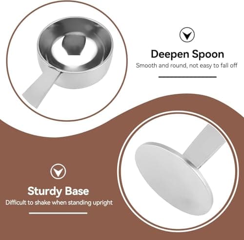 ZPSHYD Doseur à Expresso Polyvalent 2 en 1 en Acier Inoxydable et cuillère à mesurer Le café-Outil Compagnon de broyage et de bourrage du café