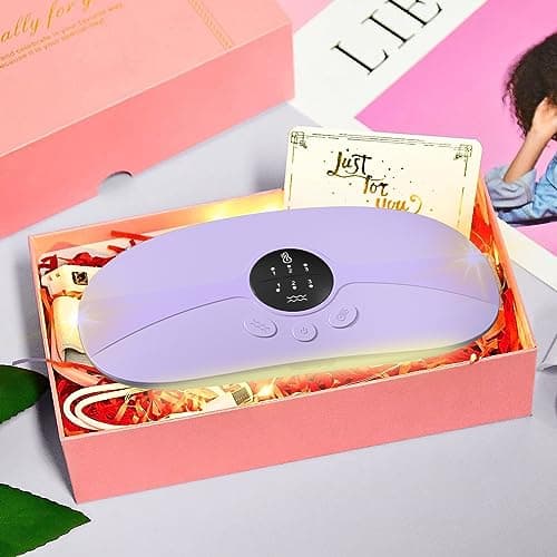 Ceinture Menstruelle Chauffante Electrique- Coussin Chauffant Menstruel Portable 3 Niveaux Température 3 Modes de Massage Pour le Soulagement Douleurs Menstruelles Lombair/Dos Chauffante Massage