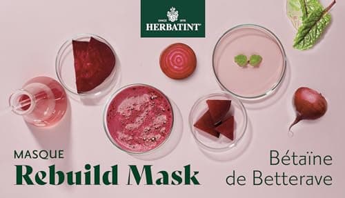 Herbatint Rebuild Mask, Masque Réparateur Bio - 200 ml | Nourrit, Répare et Protège les Cheveux Abîmés ou Stressés | Formule Exclusive à la Kératine Végétale | 99% d'Ingrédients Naturels, Vegan