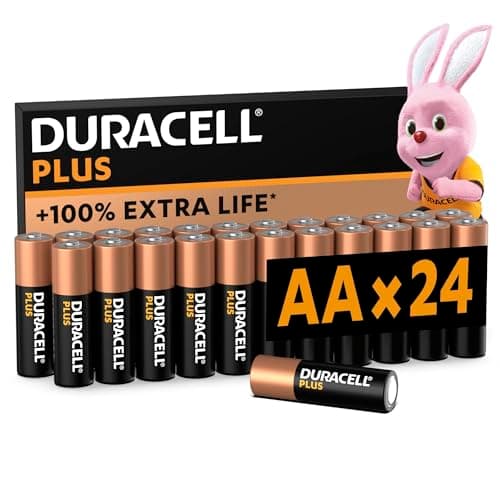 Duracell Plus Piles AA (lot de 24) - Alcalines 1,5V - Jusqu’à 100% plus longtemps - Idéales pour les appareils du quotidien - Emballage 0% plastique - Conservation 10 ans - LR6 MN1500