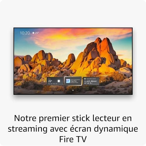 Amazon Fire TV Stick 4K Max (Nouvelle génération) | Appareil de streaming avec fonctionnalité Écran dynamique et prenant en charge le Wi-Fi 6E