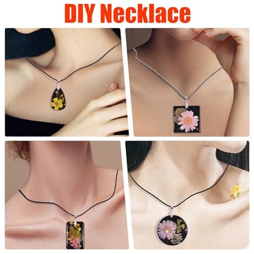 38 Cavité Moule Resine Epoxy Bijoux, Moule Silicone Bijoux, Époxy Résine Lot Moulage Bijoux Silicone Moules Outils, Moule Bijoux Resine Epoxy, pour Collier, Pendentif et Boucles d'oreilles
