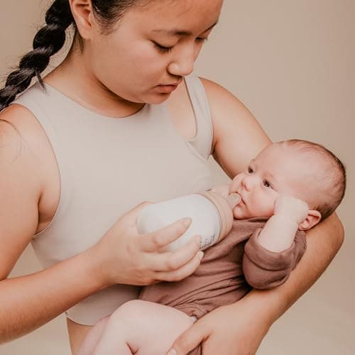 Suavinex, Biberon Anti Colique Zero Zero, avec Tétine Débit Lent (S), pour Bébés +0 Mois, Biberon Nouveau-né, Idéal pour l'Allaitement Mixte, Tétine Imitant le Sein, 180 ml